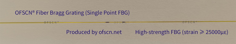 High-strength FBG - strain ≥ 25000με - Matching OFSCN® FBG strain, displacement, and stress sensors